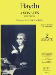 Joseph Haydn: Sonate n°2 Extrait de 4 Sonates Hob.16 (noty na klavír)