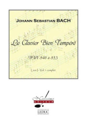 Johann Sebastian Bach: Clavier Bien Tempere (noty na klavír)