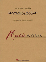 Antonín Dvořák: Slavonic March from Serenade for Winds, Op. 44 (noty pro koncertní orchestr, party, partitura)