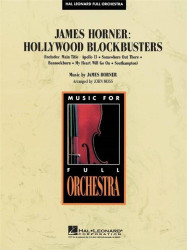 James Horner: Hollywood Blockbusters (noty pro symfonický orchestr, party, partitura)