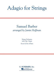 Samuel Barber: Adagio for Strings (noty pro smyčcový orchestr, party, partitura)