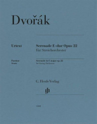 Antonín Dvořák: Serenade in E major op. 22 (noty pro smyčcový orchestr, partitura)