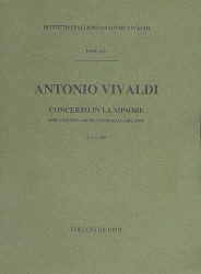 Antonio Vivaldi: Concerto In La Min Op IV N 4 RV 357 (noty na housle, smyčce, cembalo, partitura)