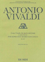 Antonio Vivaldi: Geme L'Onda Che Parte Dal Fonte Rv 657 (noty na klavír, zpěv)