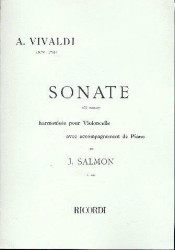 Antonio Vivaldi: Sonata in D minor (noty na violoncello, klavír)