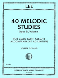 Sebastian Lee: 40 Melodic Studies, Opus 31, Volume I (noty na violoncello)