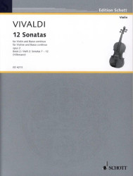 Antonio Vivaldi: 12 Sonatas Op.2 Book 2 (noty na housle, klavír)