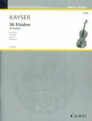 Heinrich Ernst Kayser: 36 Studies (noty na housle)