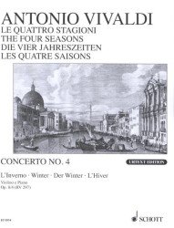 Antonio Vivaldi: The Four Seasons - Winter Opus 8/4 (noty na housle, klavír)