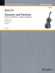 Johann Sebastian Bach: Sonatas & Partitas (noty na housle)