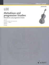 Sebastian Lee: Melodious and Progressive Studies 1, Op.31 (noty na violoncello)