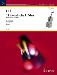 Sebastian Lee: 12 Melodic Studies, Op.113 (noty na violoncello)