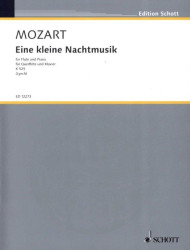 Wolfgang Amadeus Mozart: Eine Kleine Nachtmusik K.525 (noty na příčnou flétnu, klavír)