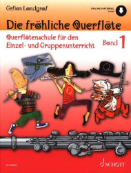 Gefion Landgraf: Die fröhliche Querflöte Band 1 (noty na příčnou flétnu)(+audio)