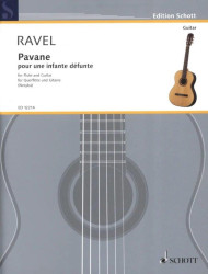 Maurice Ravel: Pavane pour une infante défunte (noty na kytaru, příčnou flétnu)