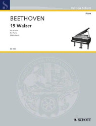 Ludwig van Beethoven: 15 Walzer (noty na klavír)
