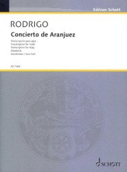 Joaquín Rodrigo: Concierto de Aranjuez (noty na harfu)