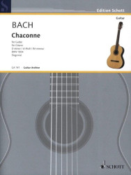 Johann Sebastian Bach: Chaconne d-Moll BWV 1004 (noty na kytaru)