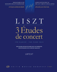 Franz Liszt: 3 Études de concert (noty na klavír)