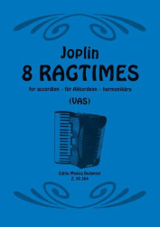 Scott Joplin: 8 Ragtimes für Akkordeon (noty na akordeon)