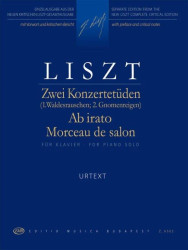 Franz Liszt: 2 Concert Studies, Ab irato, Morceau de salon (noty na klavír)
