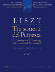 Franz Liszt: Tre Sonetti Di Petrarca (noty na klavír)