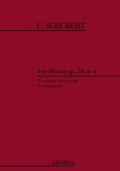 Franz Schubert: Ave Maria Op. 52 N. 6 D. 839 (noty na akordeon)
