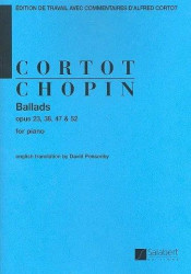 Frédéric Chopin: Ballads Op 23, 38, 47, 52 (noty na klavír)