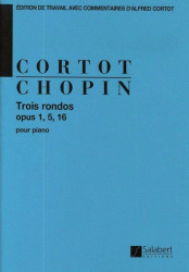 Frédéric Chopin: Trois Rondos Opus 1, 5, 16 (noty na klavír)