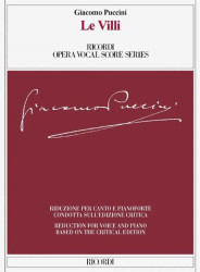 Giacomo Puccini: Le Villi (noty na klavír, zpěv)