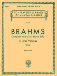 Johannes Brahms: Complete Works for Piano Solo 1 (noty na klavír)