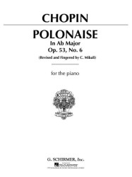 Frédéric Chopin: Polonaise, Op. 53 in Ab Major (noty na klavír)
