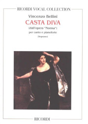 Vincenzo Bellini: Casta Diva - dall'opera Norma (noty na klavír, zpěv)