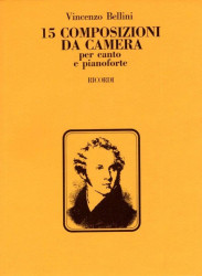 Vincenzo Bellini: 15 Composizioni Da Camera (noty na klavír, zpěv)