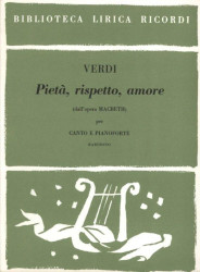 Giuseppe Verdi: Pieta, Rispetto, Amore from MacBeth (noty na klavír, zpěv)