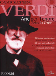 Giuseppe Verdi: Cantolopera - Arie Per Tenore (noty na klavír, zpěv)(+audio)