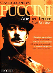 Giacomo Puccini: Cantolopera - Puccini Arie per Tenore 1 (noty na klavír, zpěv)(+audio)