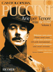 Giacomo Puccini: Cantolopera - Arie Per Tenore 2 (noty na klavír, zpěv)(+audio)
