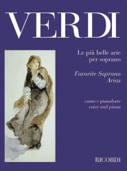 Giuseppe Verdi: Le piu belle Arie per Soprano (noty na klavír, zpěv)