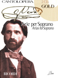 Giuseppe Verdi: Cantolopera - Verdi Arie Per Soprano - Gold (noty na klavír, zpěv)(+audio)