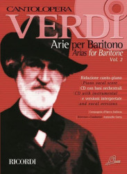 Giuseppe Verdi: Cantolopera - Verdi Arie per Baritono 2 (noty na klavír, zpěv)(+audio)