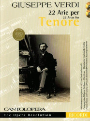 Giuseppe Verdi: Cantolopera - Verdi - 22 Arie per Tenore (noty na klavír, zpěv)(+audio)