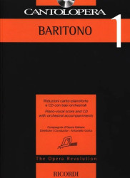 Cantolopera 1 - Baritono (noty na klavír, zpěv)(+audio)