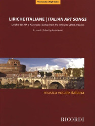 Liriche Italiane del XIX e XX secolo - Voce acuta (noty na klavír, zpěv)