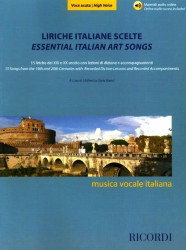 Liriche italiane scelte del XIX e XX secolo - Voce acuta (noty na klavír, zpěv)(+audio)