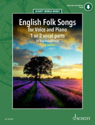 English Folk Songs (noty na klavír, zpěv)(+audio)