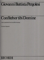 Giovanni Battista Pergolesi: Confitebor Tibi Domine (noty na klavír, zpěv)