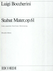 Luigi Boccherini: Stabat Mater Op. 61 (noty na klavír, zpěv)