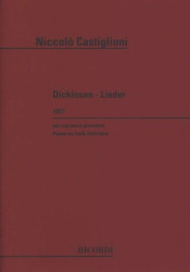 Niccolo Castiglioni: Dickinson - Lieder (noty na klavír, zpěv)