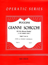 Giacomo Puccini: Oh! My Beloved Daddy from Gianni Schicchi (noty na klavír, zpěv)
